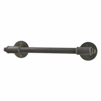 wall mounted raw steel industrial pipe with tee nut towel rail