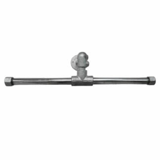 Galvanised industrial steel pipe clothes hanging rail
