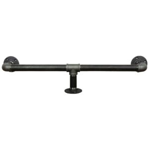 industrial black steel pipe bar kitchen foot rail industrial style