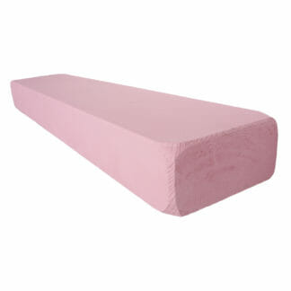 Pink chalk paint wooden shelf