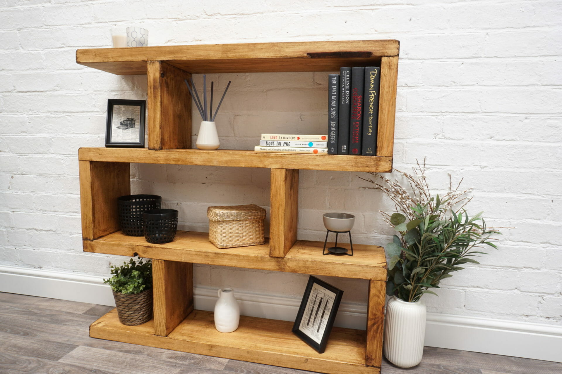 Tiered Shelving Unit Reclaimed Timber Style Pipe Dream Furniture