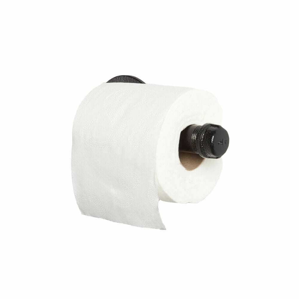 Powder-Coated-Toilet-Roll-Holder-Black-with-toilet-roll