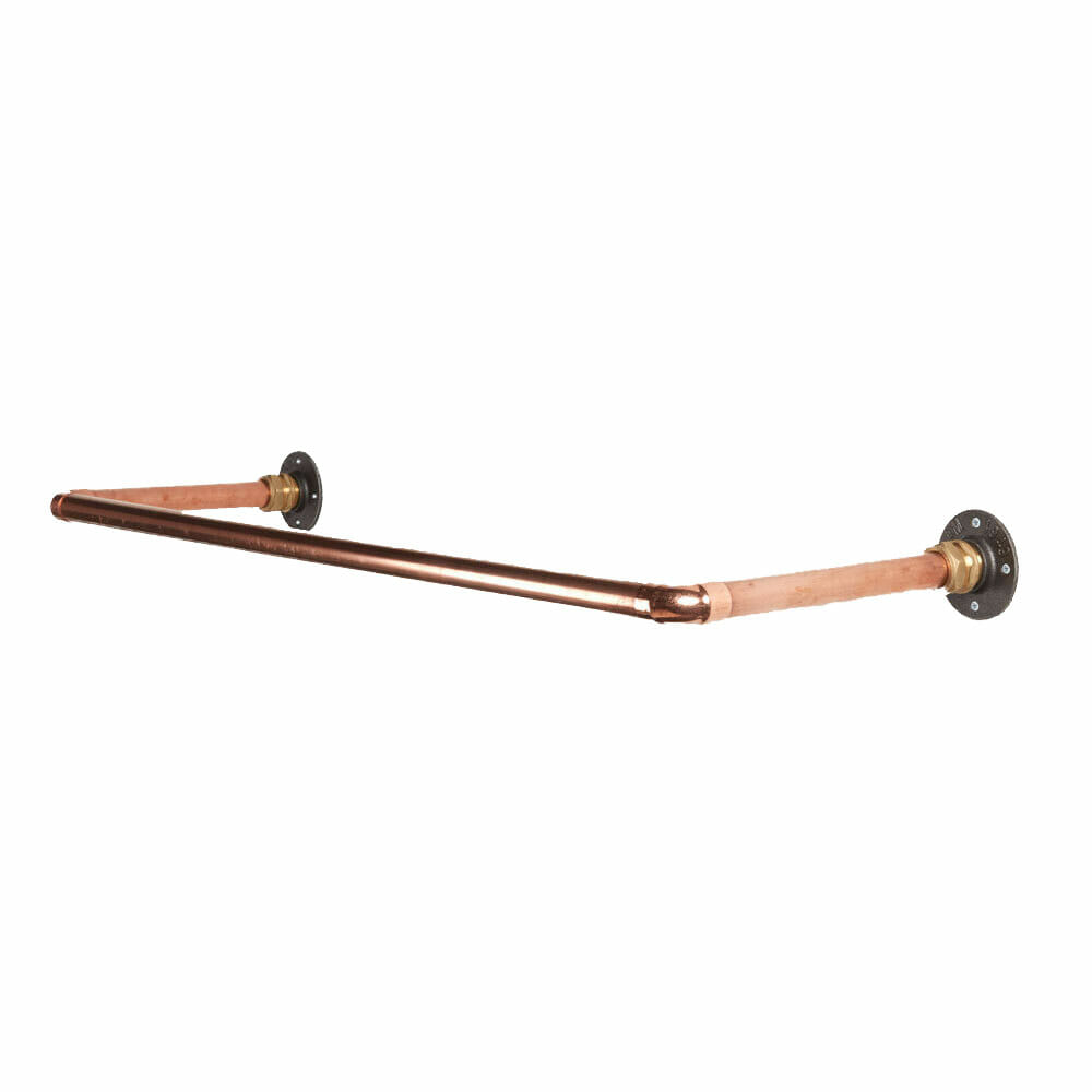 Wall-Mounted-Copper-Clothing-Rail
