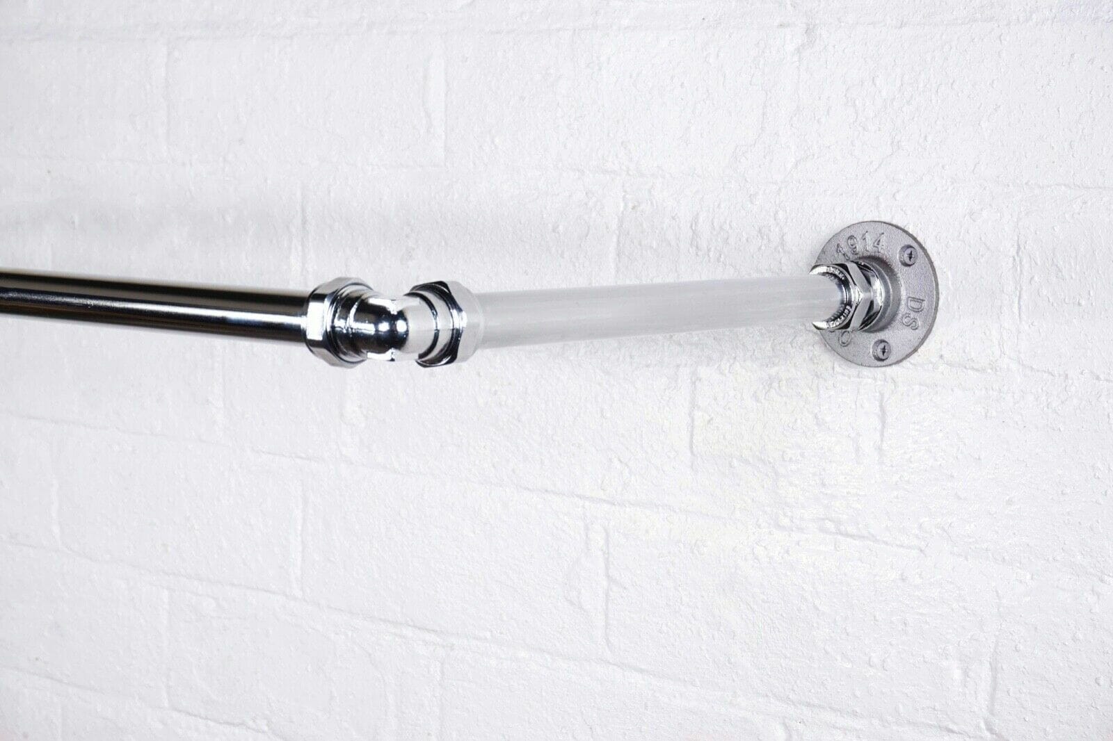 Elbow Clothes Rail | Industrial Chrome Style - Pipe Dream Furniture