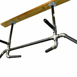 multi-functional pull up bar made from industrial pipes solid steel