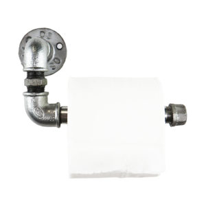 Industrial Silver Toilet Roll Holders