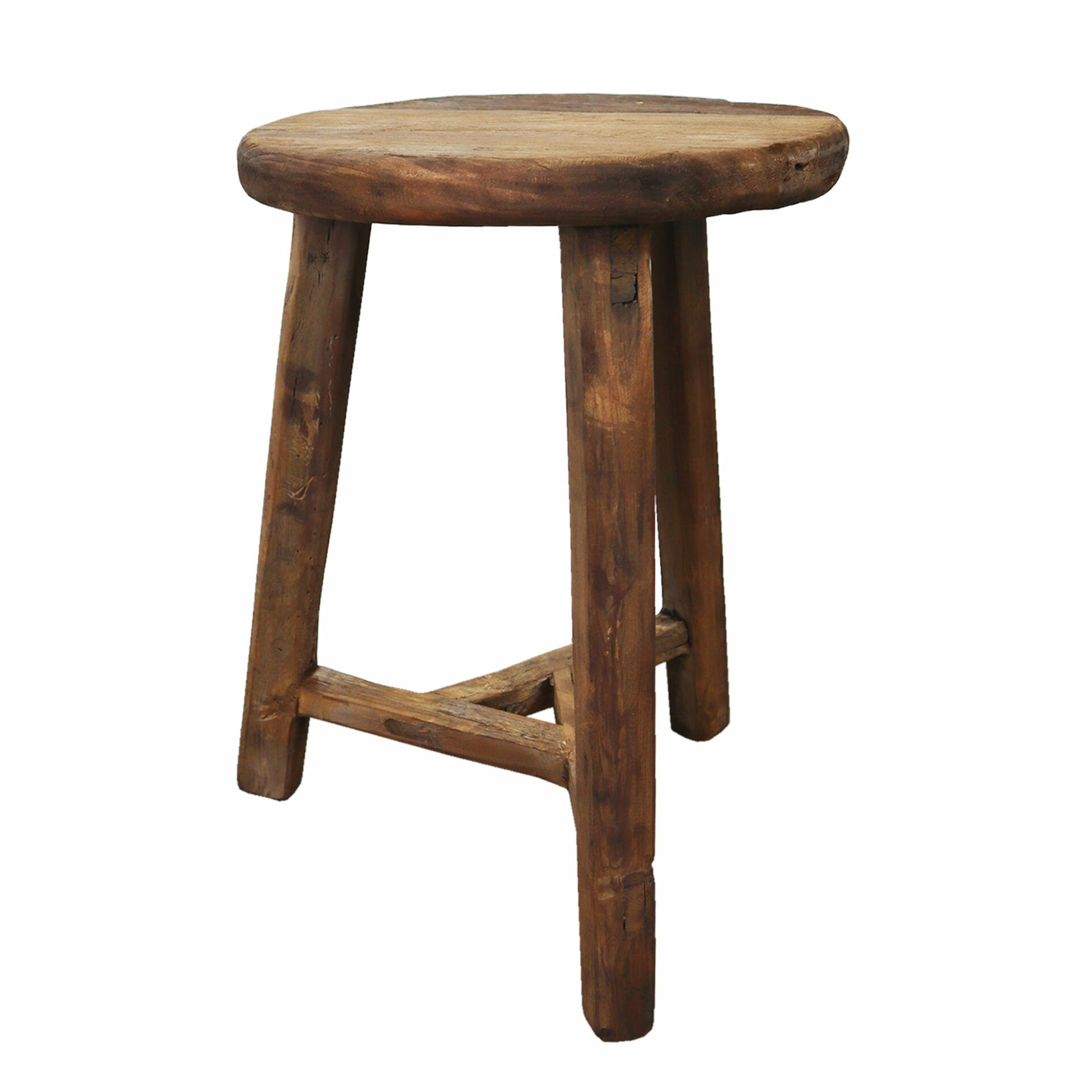 elm wood handmade stool