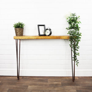 14cm-x-4.4cm-Slimline-Reclaimed-Timber-Console-Table-with-Copper-Hairpin-Legs-71cm-1