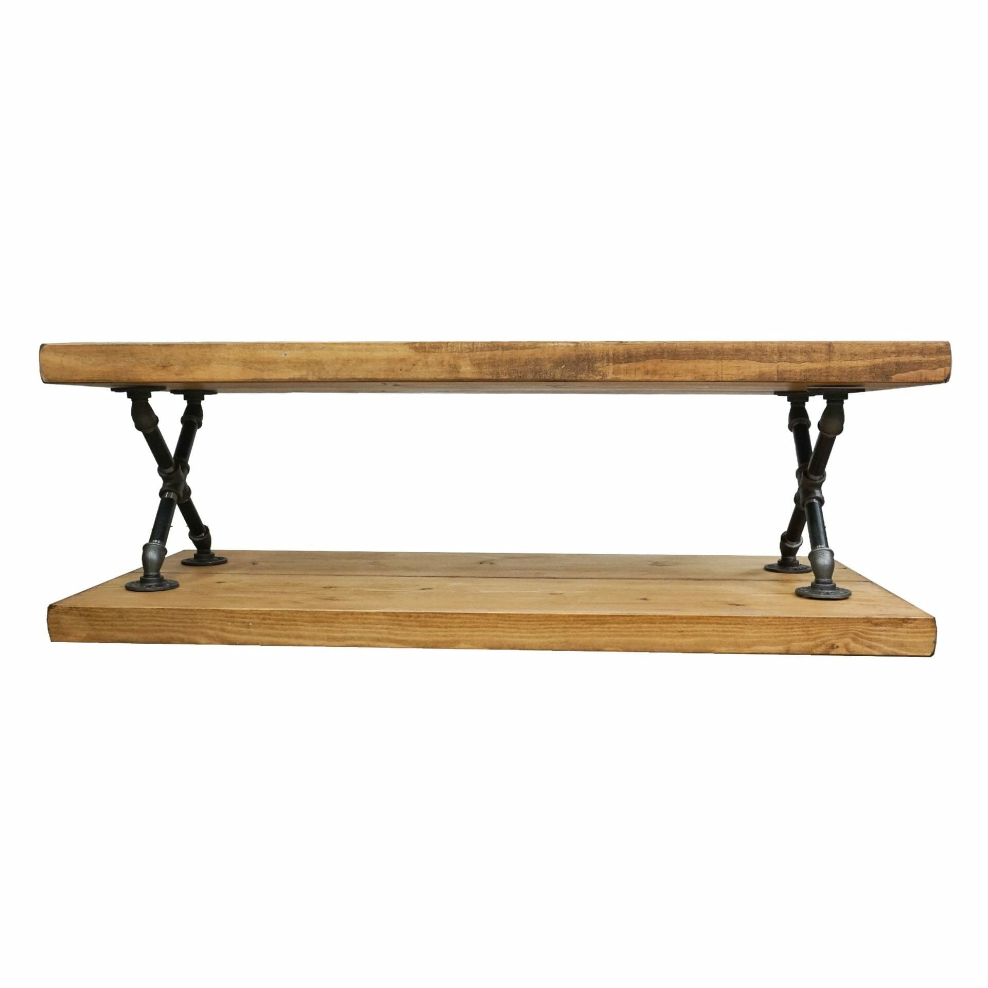 reclaimed wood industrial pipe handmade coffee table