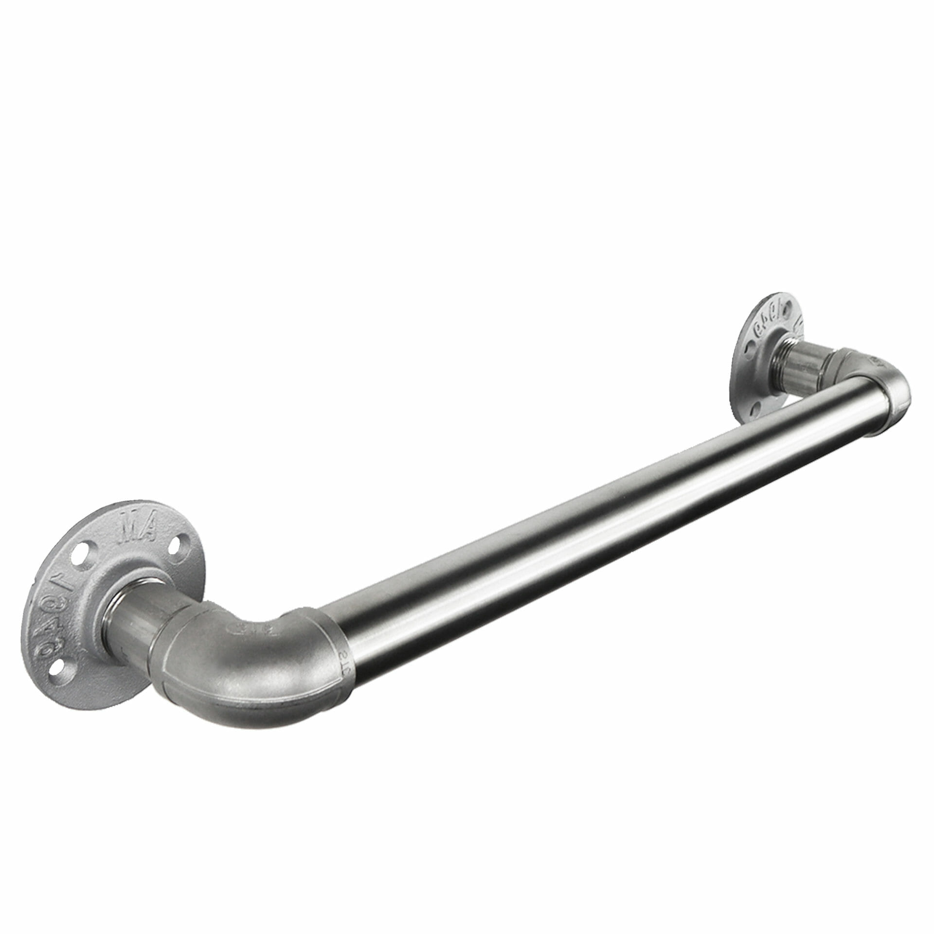 towel rail stainless steel industrial pipe angle right